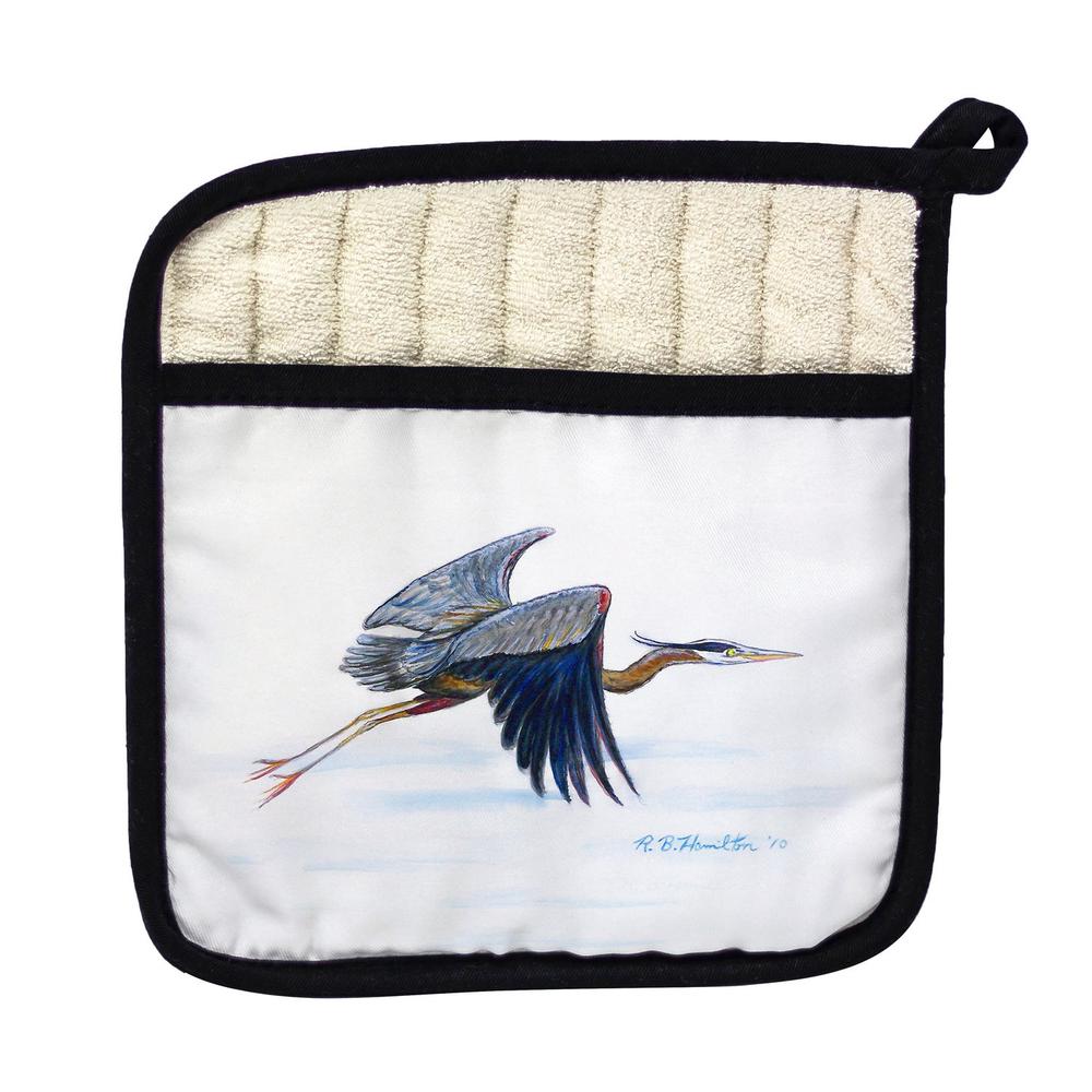 Eddie's Blue Heron Pot Holder