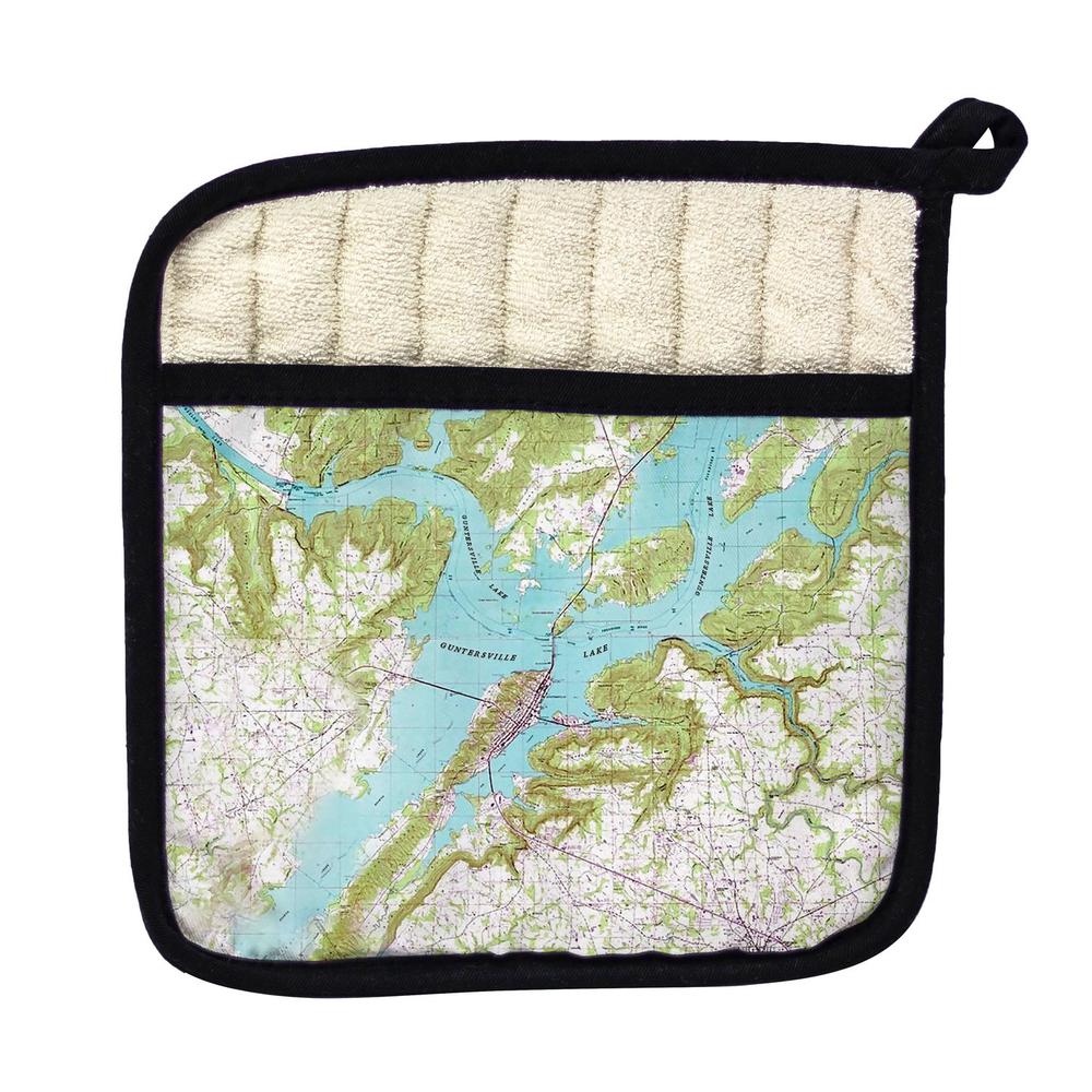 Lake Guntersville, AL Nautical Map Pot Holder