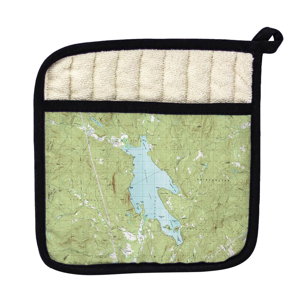 Newfound Lake, NH Nautical Map Pot Holder