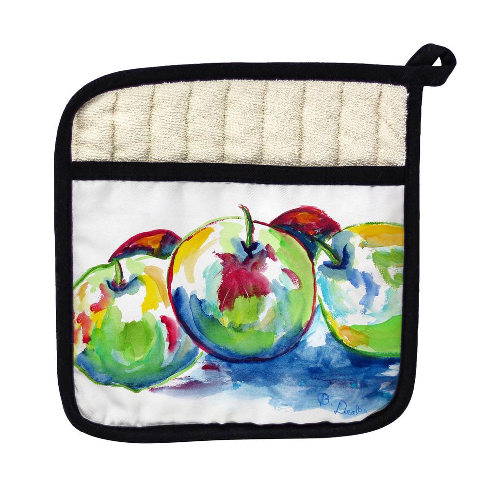 Three Apples Pot Holder