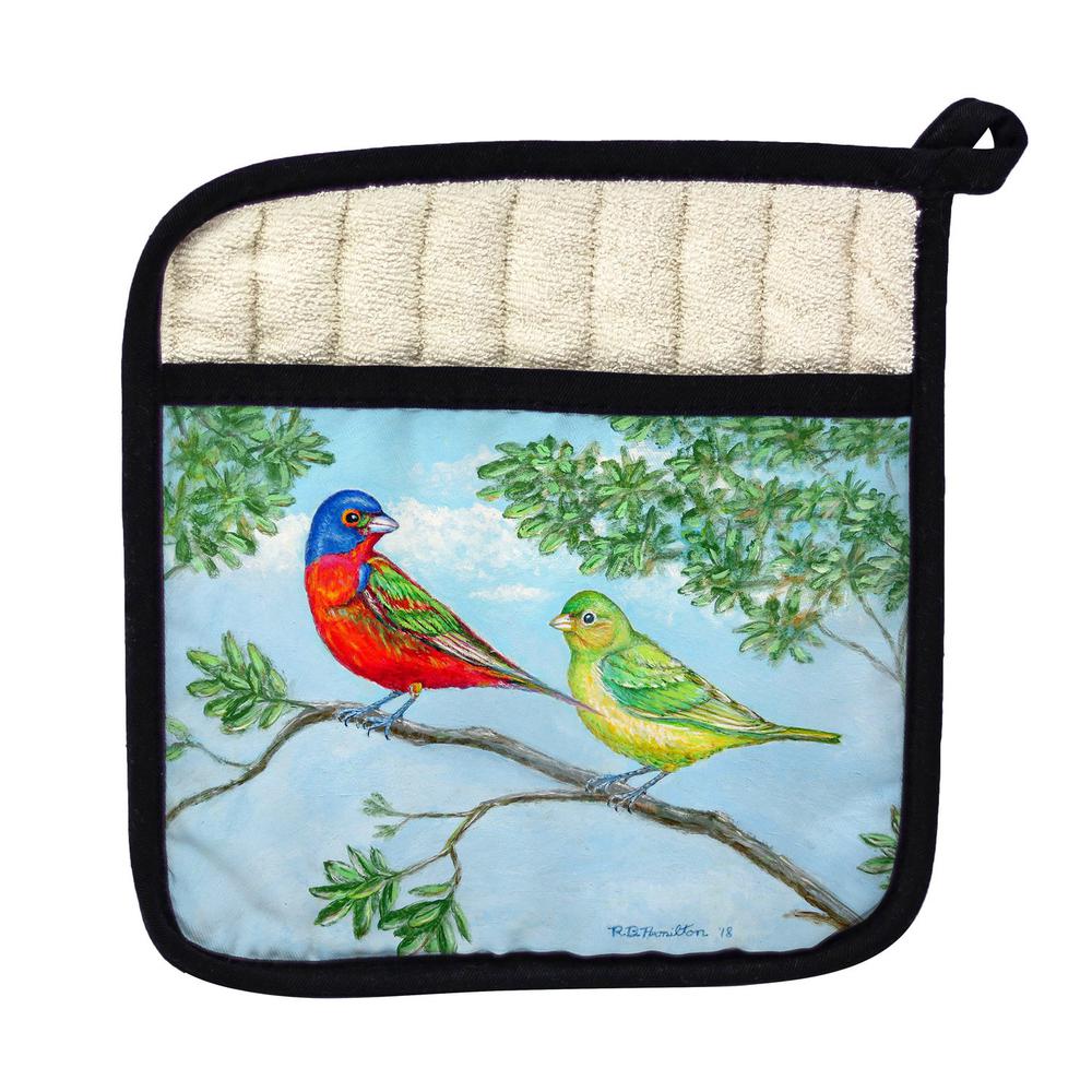 Pair of Buntings Pot Holder