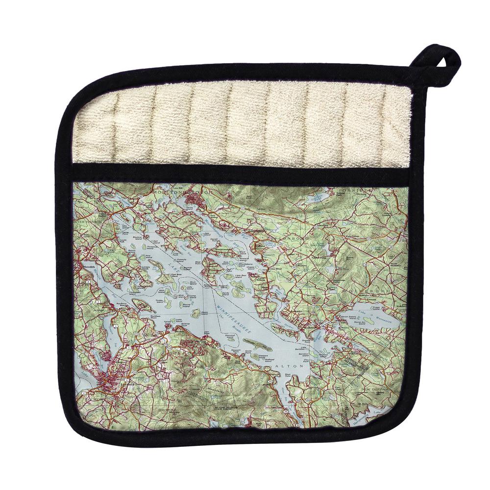 Lake Winnipesaukee, NH Nautical Map Pot Holder