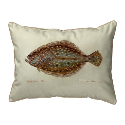 Flounder Small Indoor/Outdoor Pillow 11x14