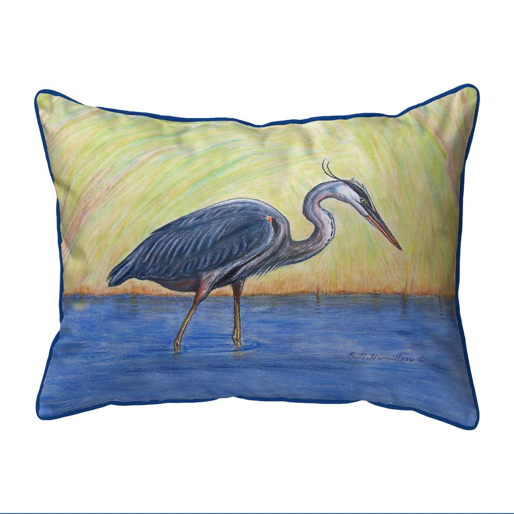 Blue Heron Small Indoor/Outdoor Pillow 11x14