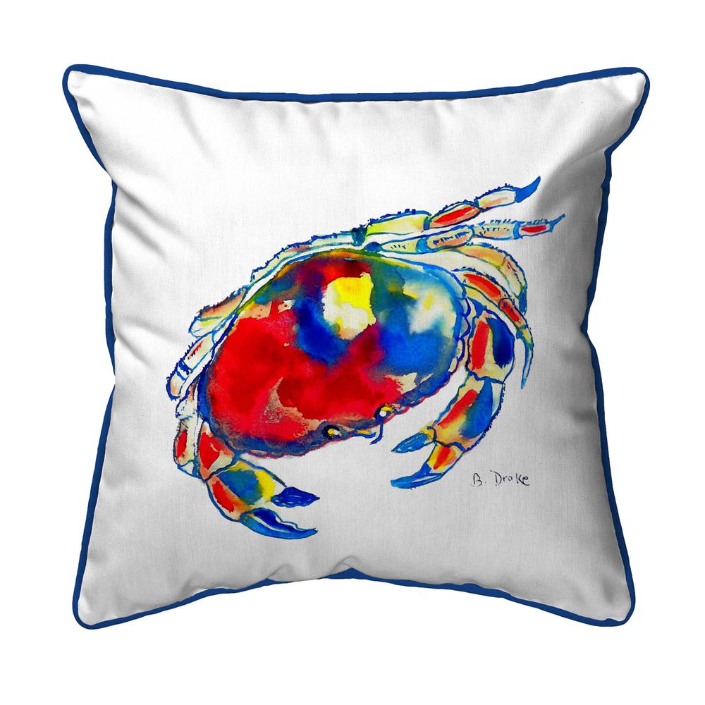 Dungeness Crab Small Indoor/Outdoor Pillow 12x12