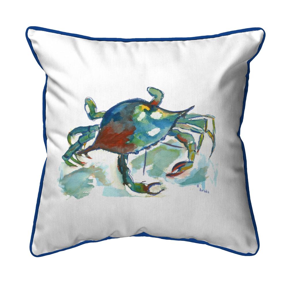 Betsy's Crab Small Indoor/Outdoor Pillow 12x12
