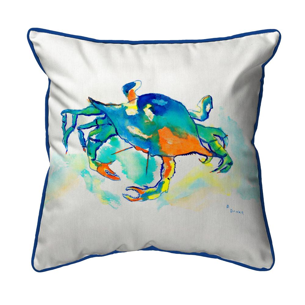 Orange Crab Small Indoor/Outdoor Pillow 12x12