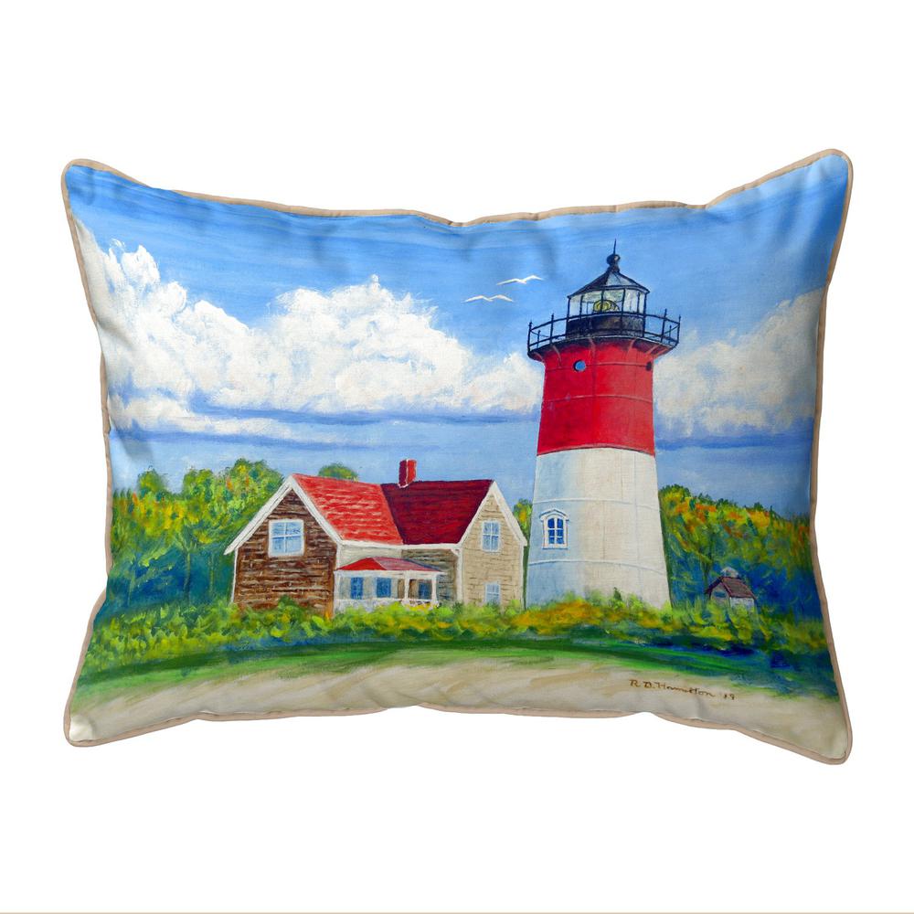 Nauset Lighthouse, Cape Cod, MA Small Indoor/Outdoor Pillow 11x14
