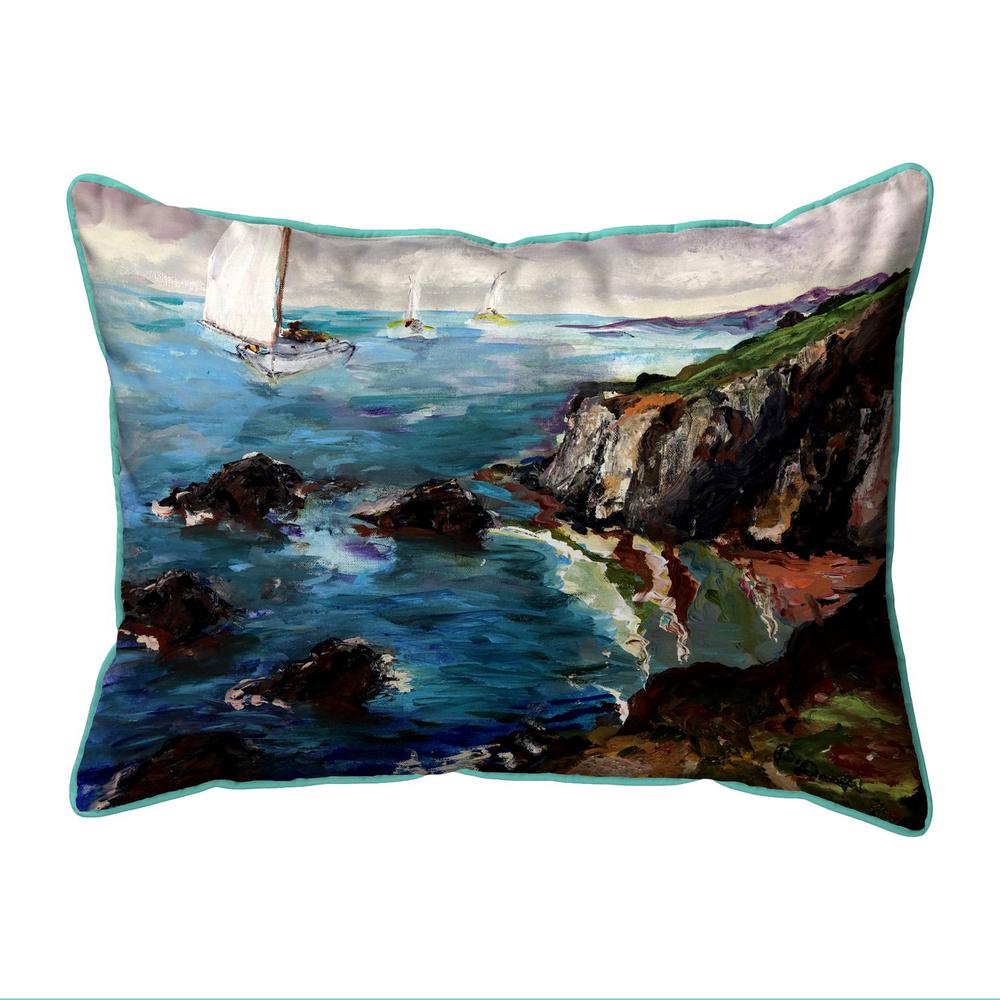 Sailing the Cliffs 11x14 Small Indoor/Outdoor Pillow