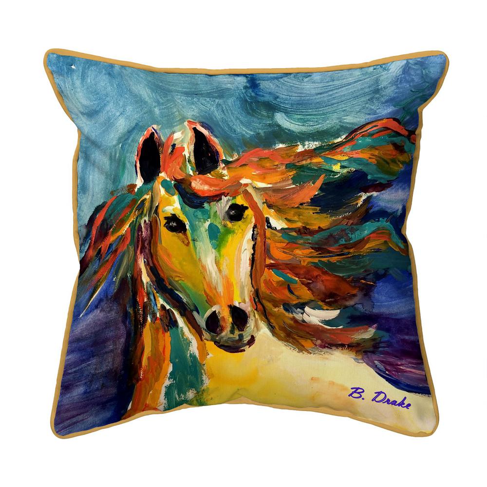 Colorful Horse 12x12 Small Indoor/Outdoor Pillow