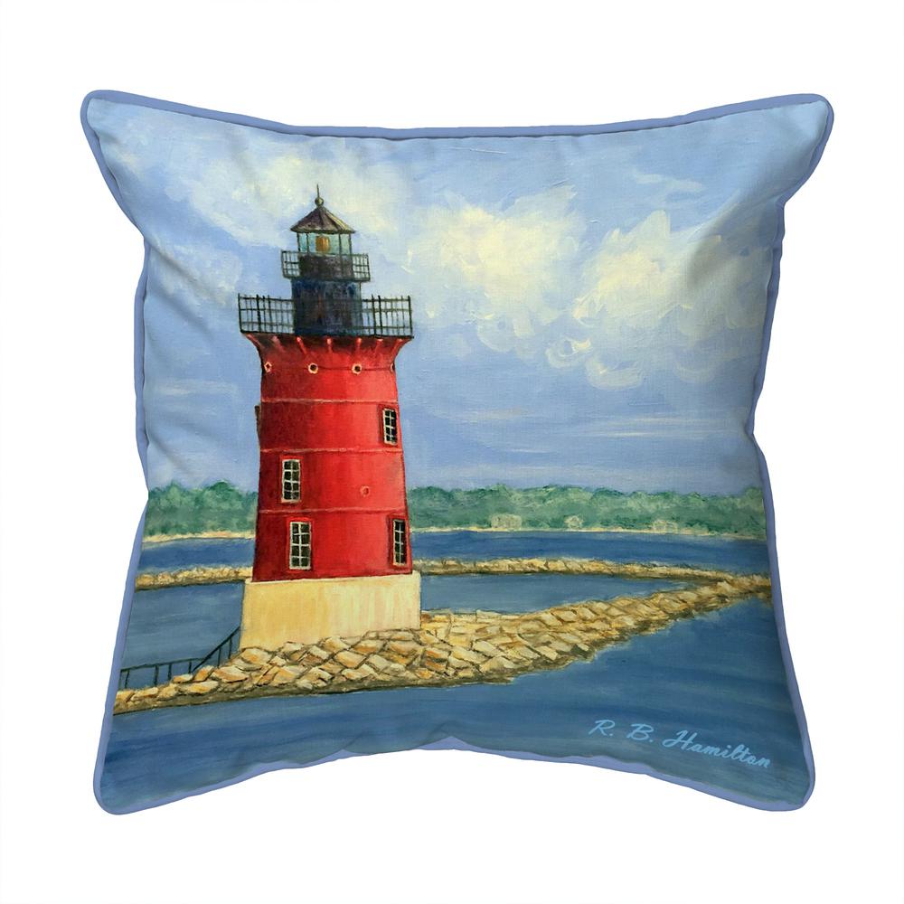 Breakwater Lighthouse Small Indoor/Outdoor Pillow 12x12