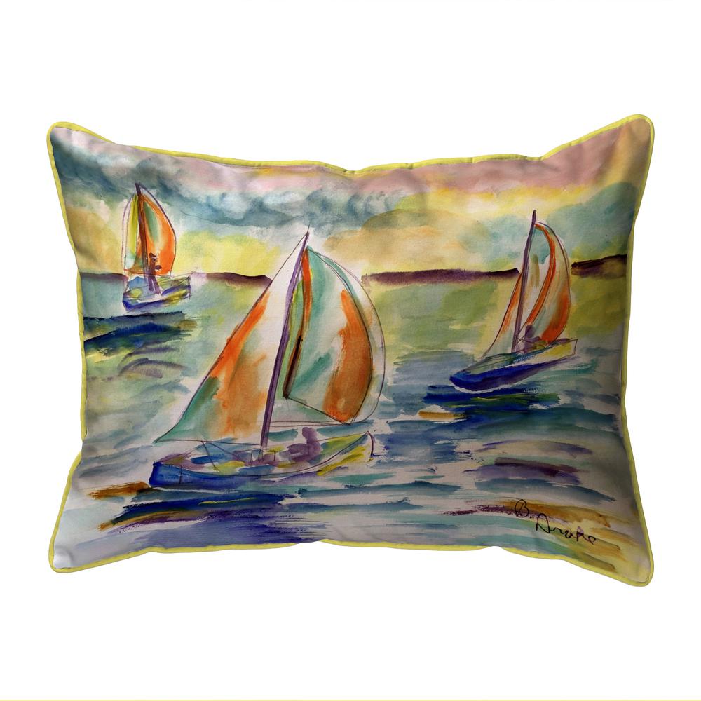 Sail Race Small Indoor/Outdoor Pillow 11x14