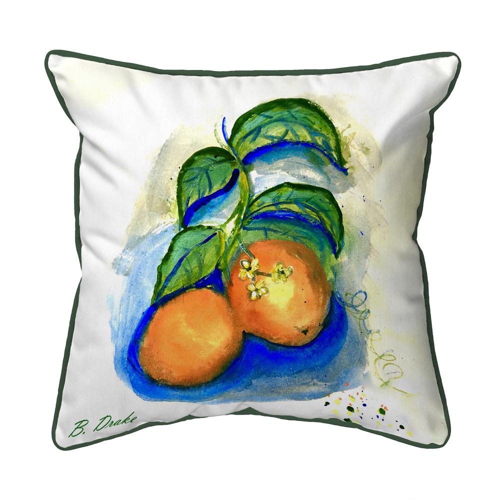 Two Oranges Small Indoor/Outdoor Pillow 12x12
