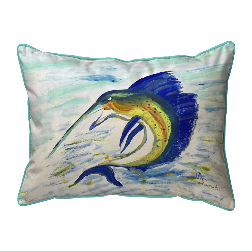 Sailfish Jumping Small Pillow 11x14