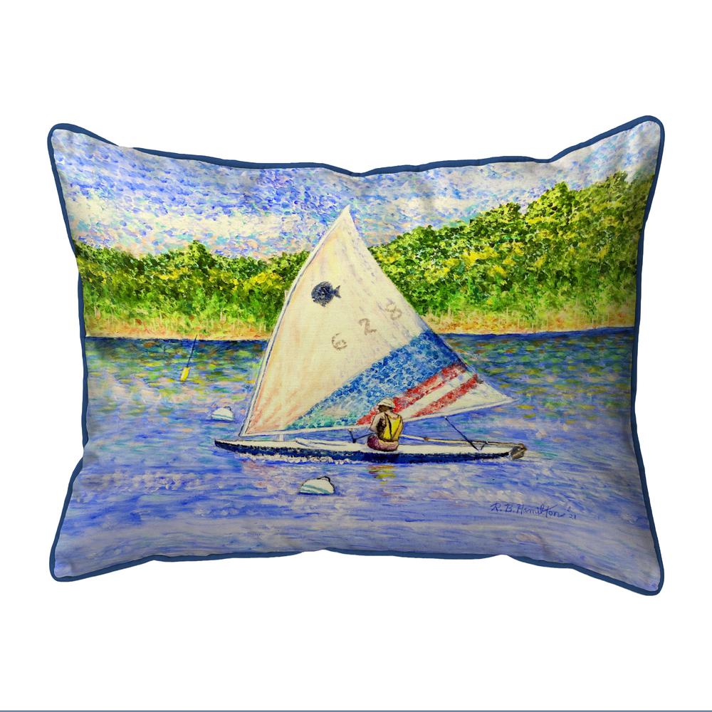 Sunfish Sailing Small Indoor/Outdoor Pillow 11x14