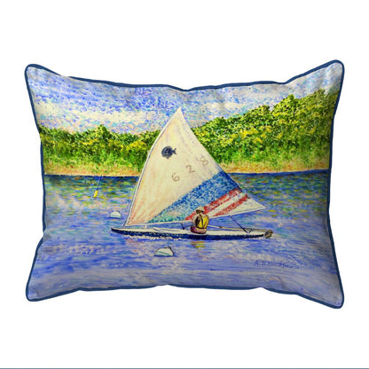 Sunfish Sailing Small Indoor/Outdoor Pillow 11x14