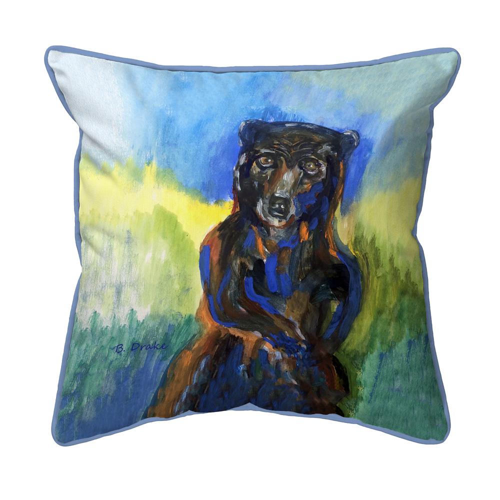 Dancing Bear Small Indoor/Outdoor Pillow 12x12
