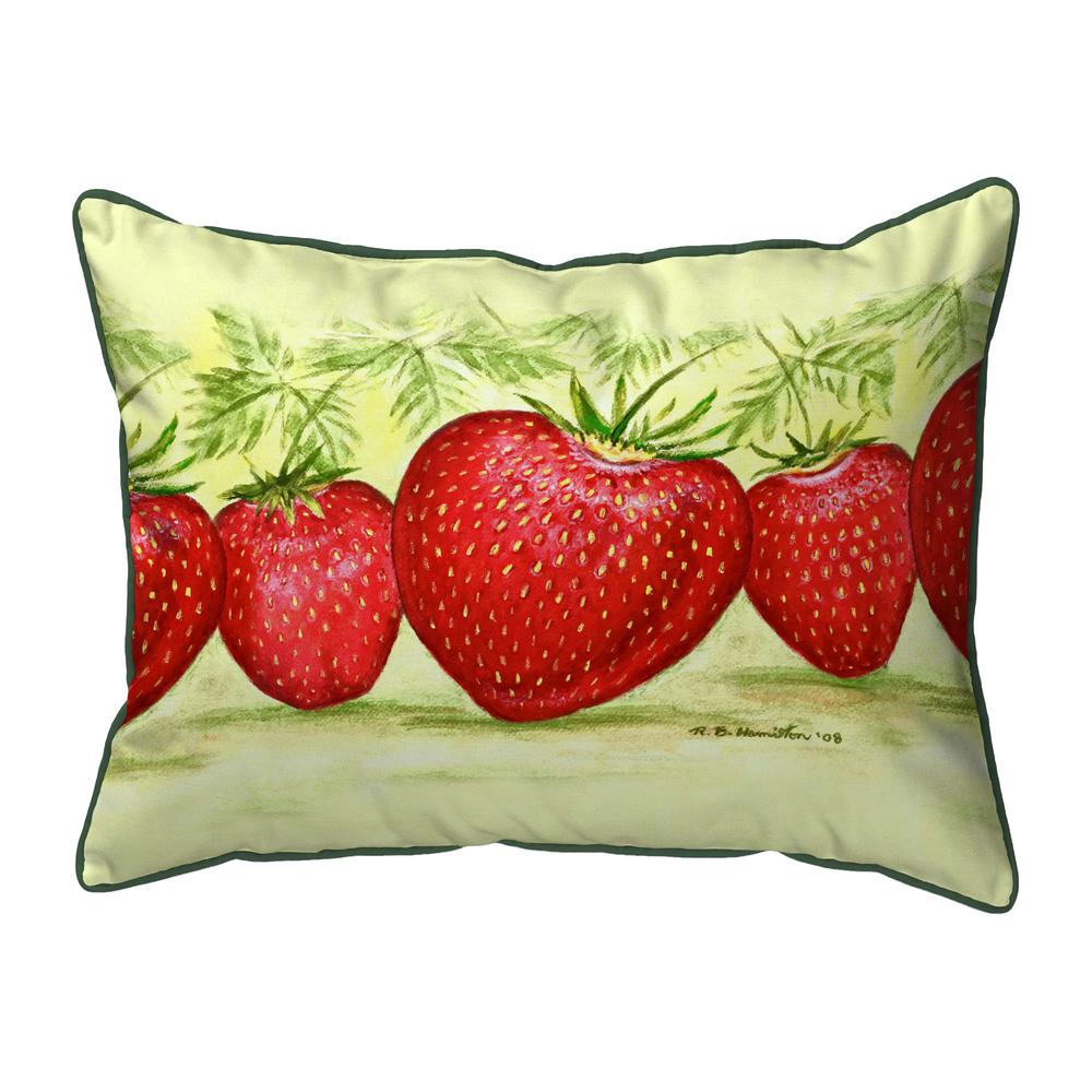 Strawberries Small Indoor/Outdoor Pillow 11x14