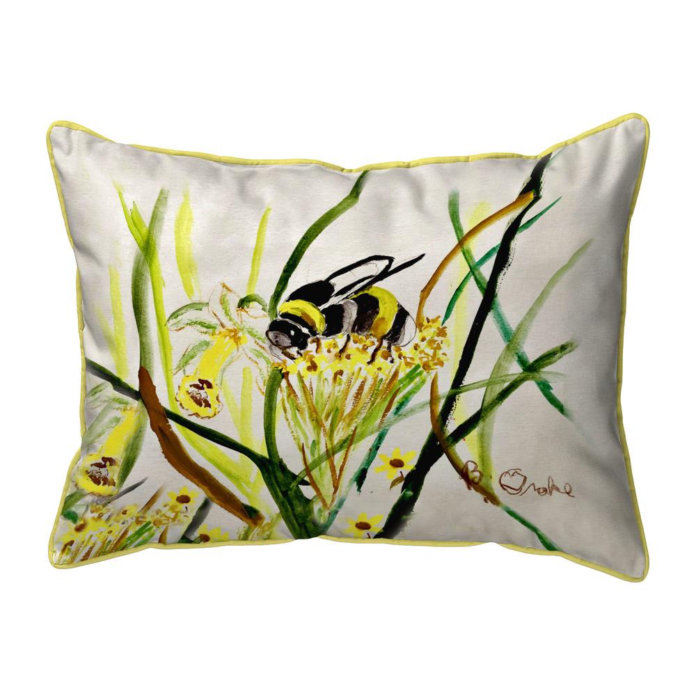 Bee & Flower Small Indoor/Outdoor Pillow 11x14