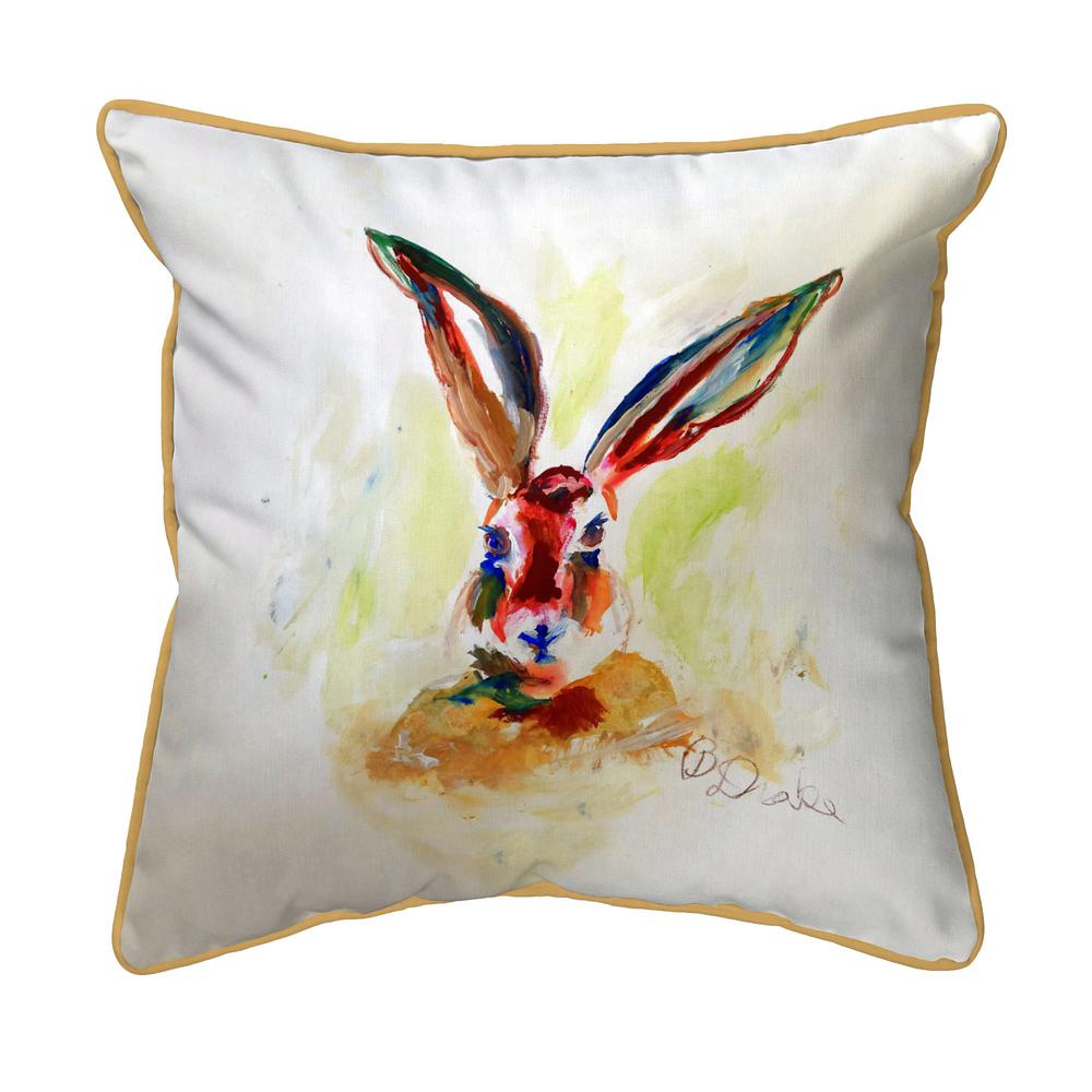 Jack Rabbit Small Indoor/Outdoor Pillow 12x12