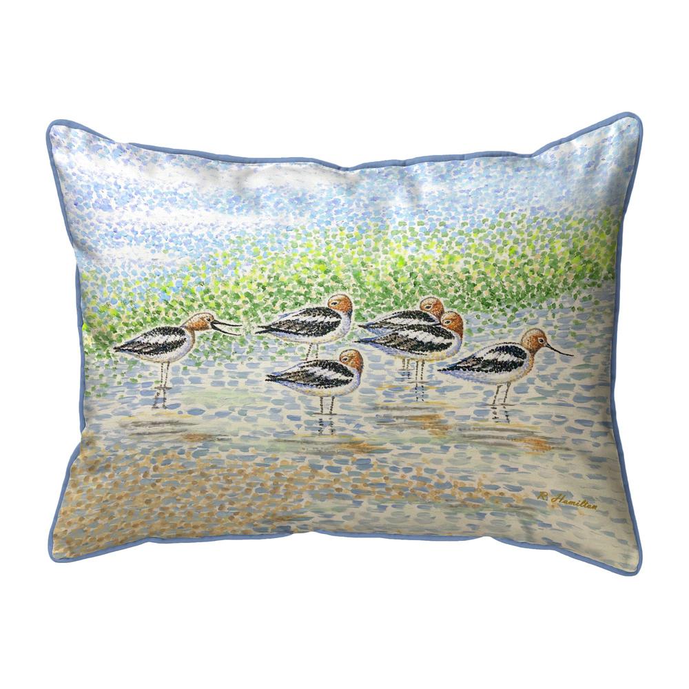 Summer Avocets Small Indoor/Outdoor Pillow 11x14