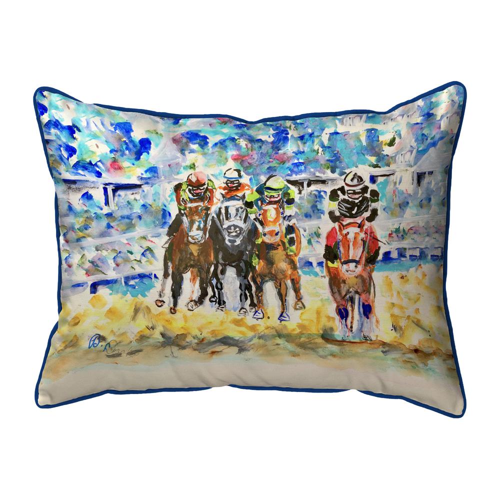 Four Racing Small Indoor/Outdoor Pillow 11x14