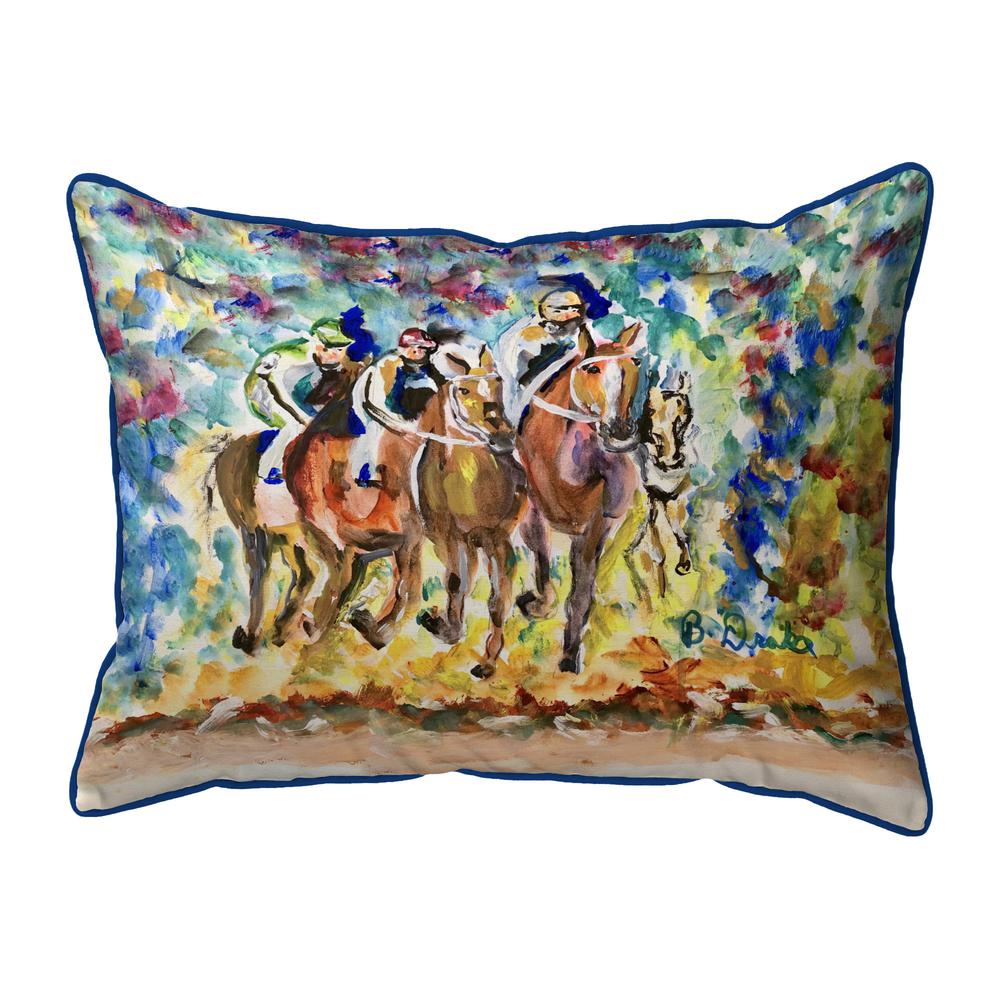 Four Racing II Small Indoor/Outdoor Pillow 11x14
