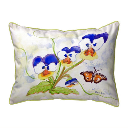 Pansies Small Indoor/Outdoor Pillow 11x14