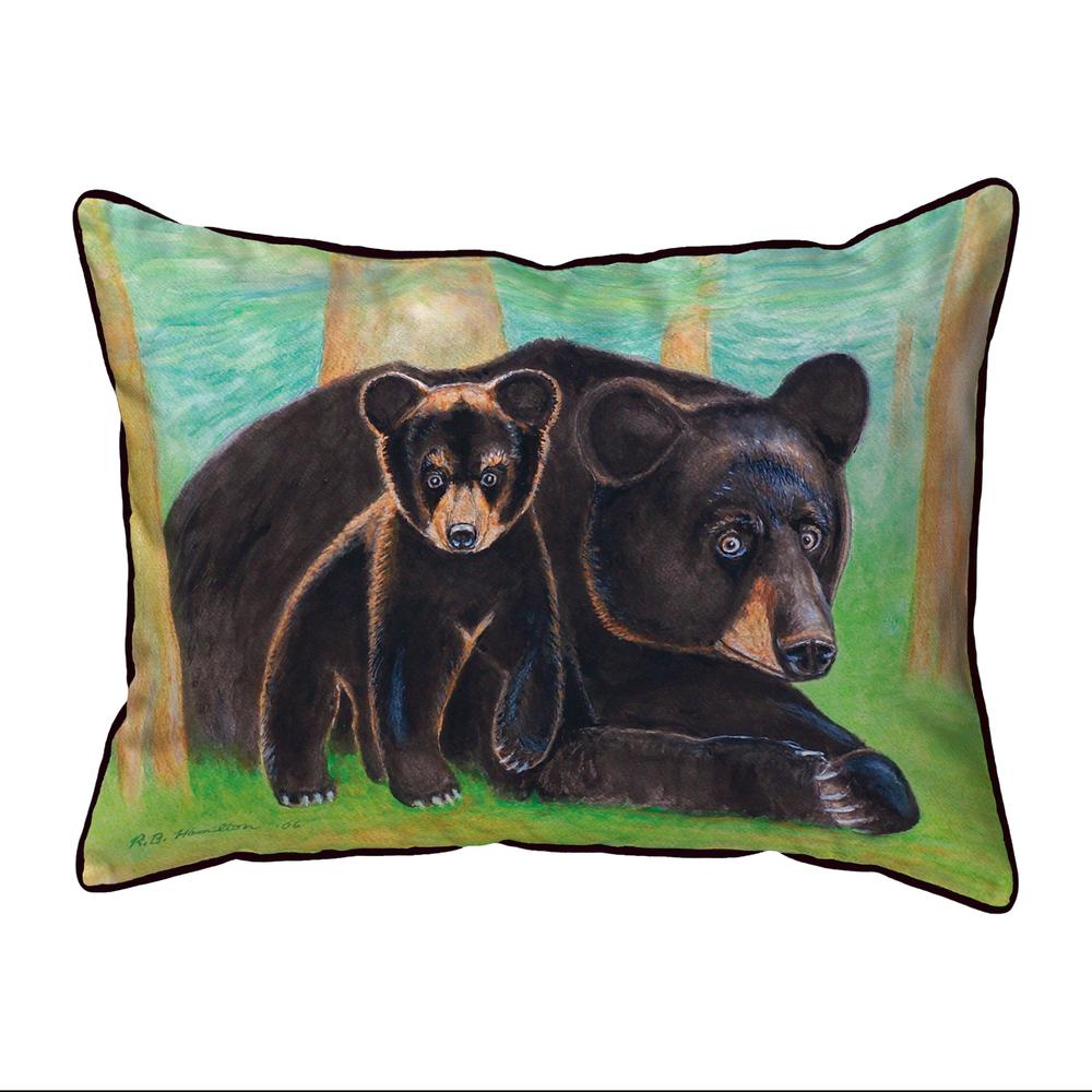 Bear & Cub Small Indoor/Outdoor Pillow 11x14