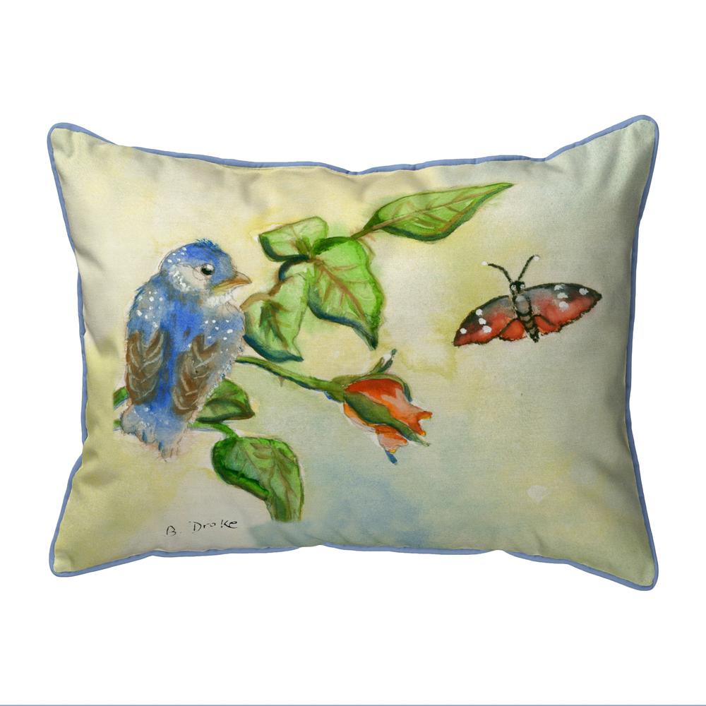 Blue Bird Small Indoor/Outdoor Pillow 11x14