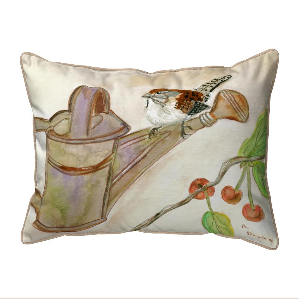 Carolina Wren Small Indoor/Outdoor Pillow 11x14
