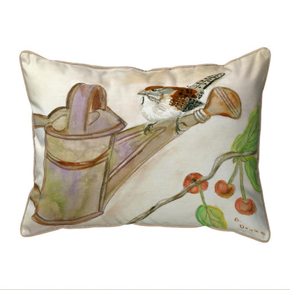 Carolina Wren Small Indoor/Outdoor Pillow 11x14