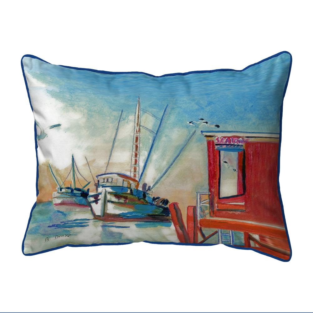 Shrimp Boat Small Indoor/Outdoor Pillow 11x14
