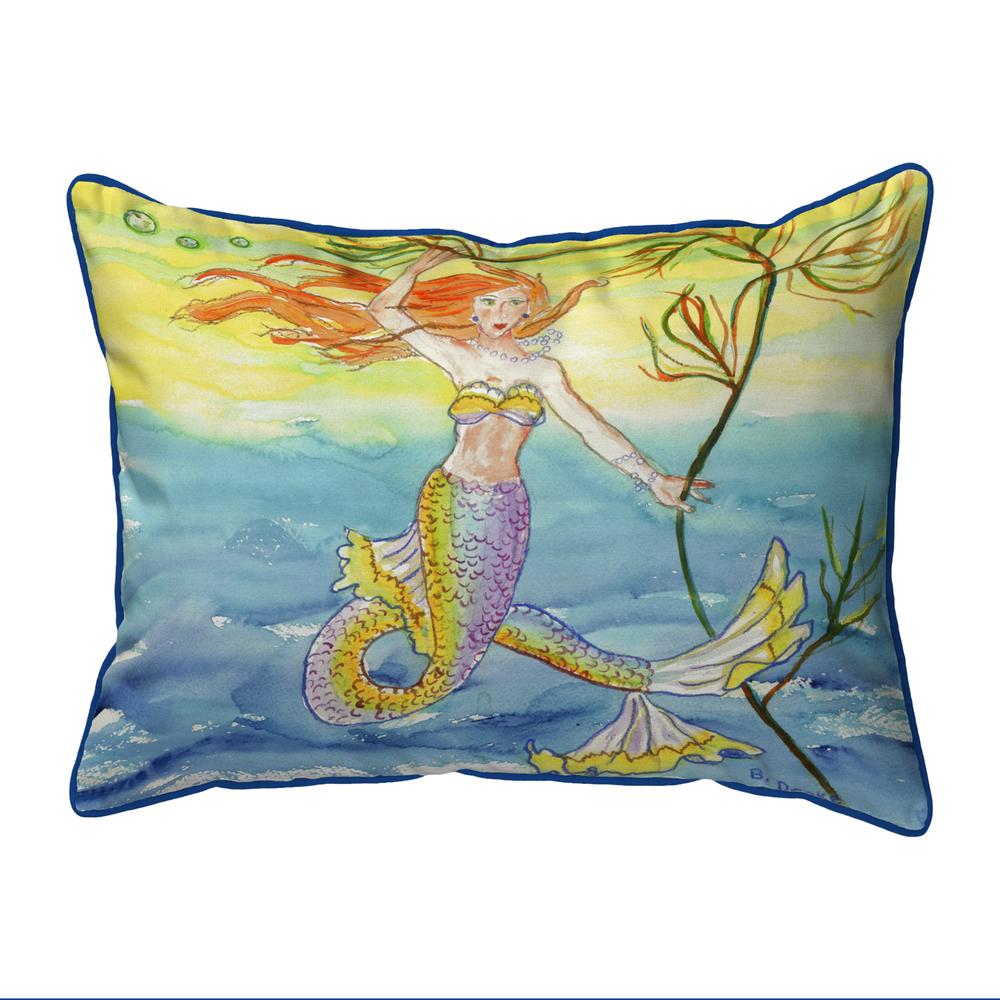 Betsy's Mermaid Small Indoor/Outdoor Pillow 11x14