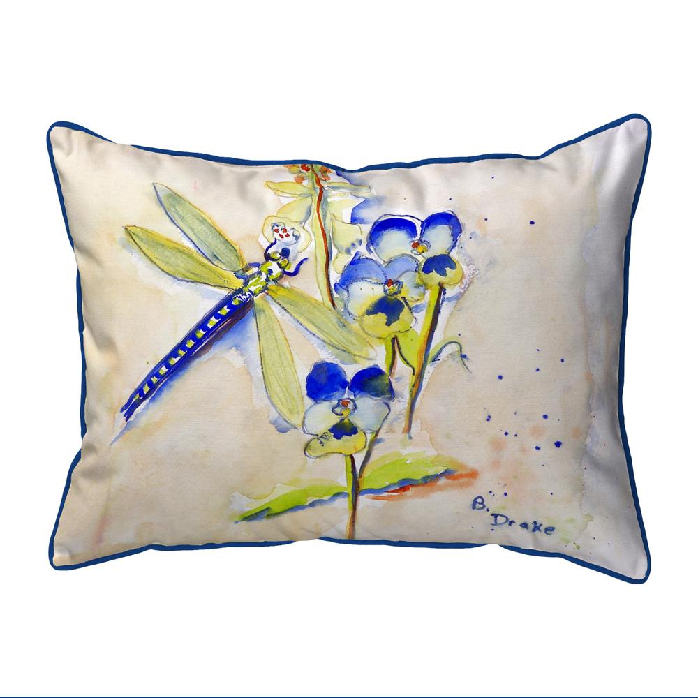 Blue DragonFly Small Indoor/Outdoor Pillow 11x14