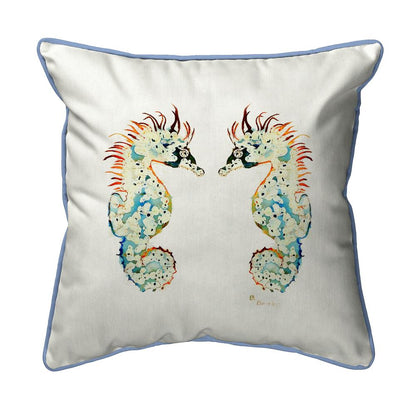Betsy's Seahorses Small Indoor/Outdoor Pillow 12x12