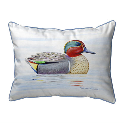 Green Wing Teal Small Indoor/Outdoor Pillow 11x14
