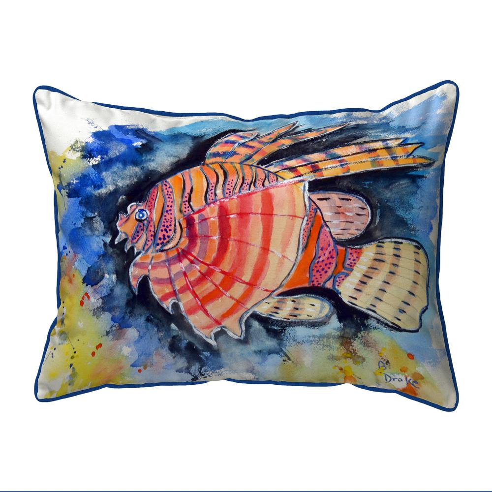 Betsy's Lion Fish Small Indoor/Outdoor Pillow 11x14