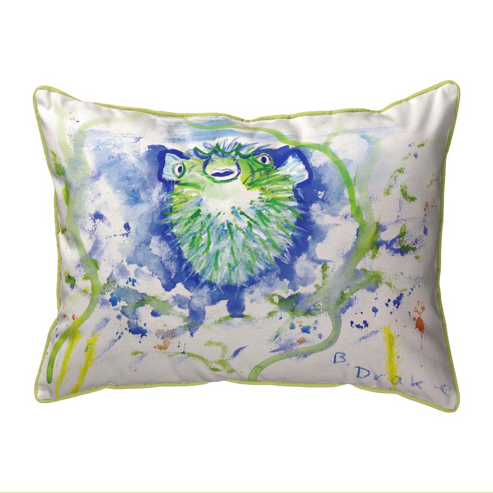 Spiney Puffer Small Indoor/Outdoor Pillow 11x14