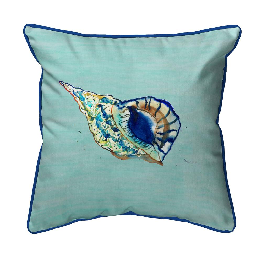 Betsy's Shell - Teal Small Indoor/Outdoor Pillow 12x12