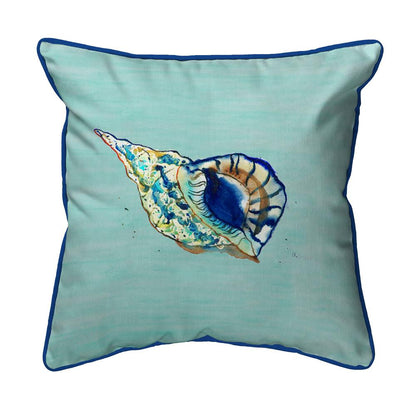 Betsy's Shell - Teal Small Indoor/Outdoor Pillow 12x12