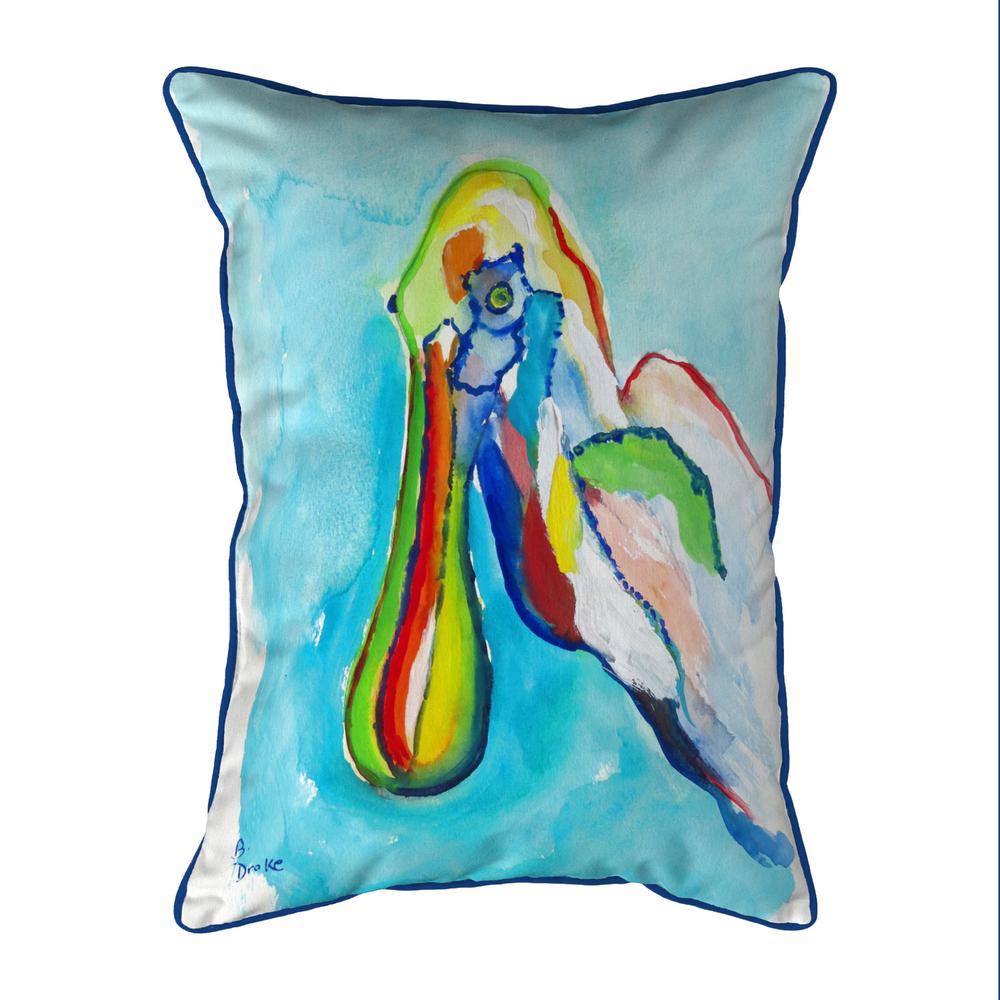 Spoonbill Head Small Outdoor/Indoor Pillow 11x14