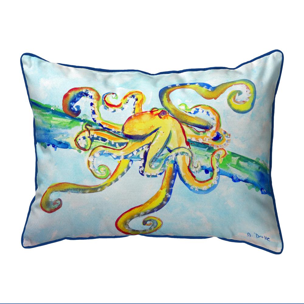 Crazy Octopus Small Outdoor/Indoor Pillow 11x14