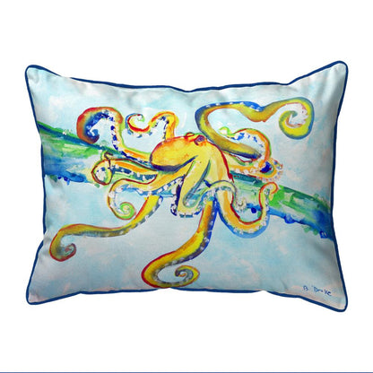 Crazy Octopus Small Outdoor/Indoor Pillow 11x14