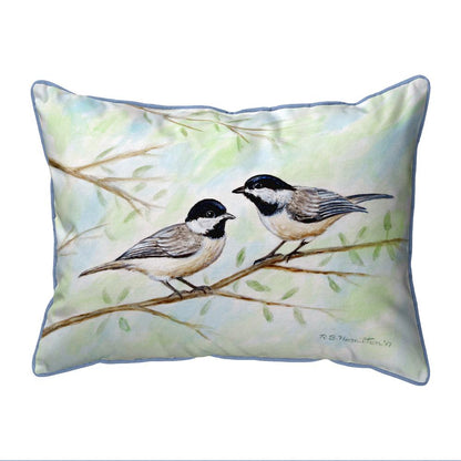 Dick's Chickadees Small Outdoor/Indoor Pillow 11x14