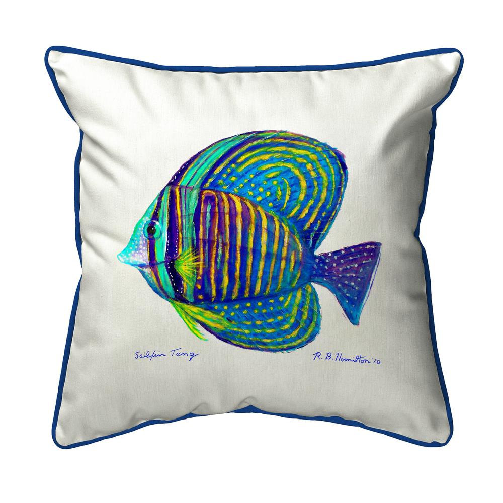 Sailfin Tang Small Indoor/Outdoor Pillow 12x12