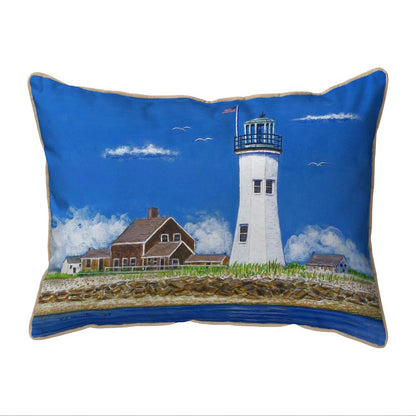 Scituate MA Lighthouse Small Indoor/Outdoor Pillow 11x14