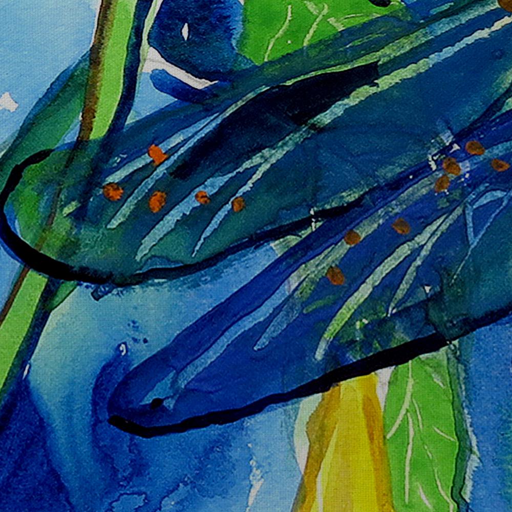 Yellow Bells & DragonFly Small Pillow 11x14