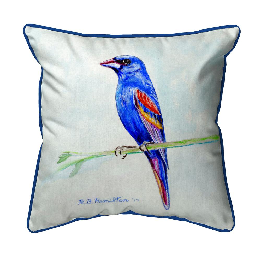 Blue Grosebeak Small Pillow 11x14