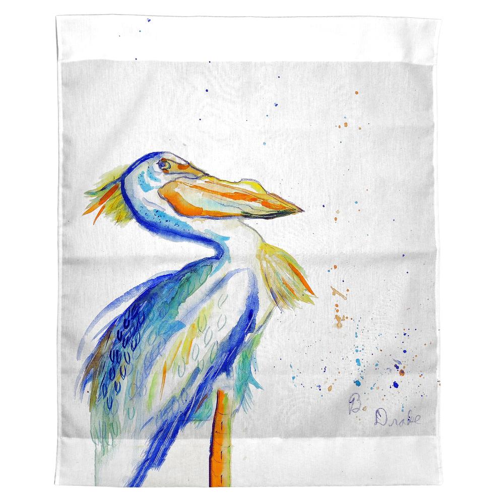 Watercolor Pelican Wall Hanging 24x30